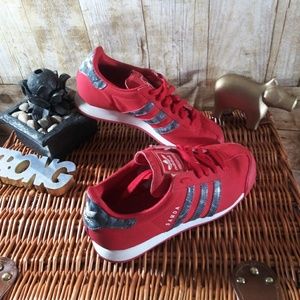 Adidas Samoa sz 4.2 red and gray camo